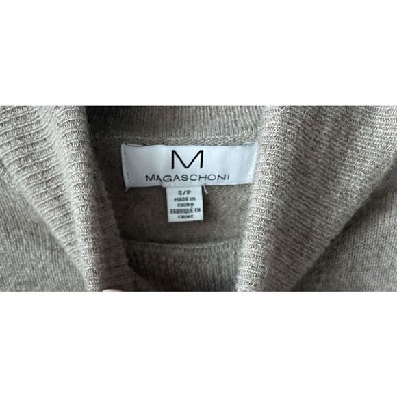 New Magaschoni Cashmere Turtleneck Sweater In Pebble Heather  Size Small - Picture 3 of 5